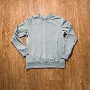 North Face Womens Pullover  Sweatshirt Size Medium Light Green Long Sleeve Logo